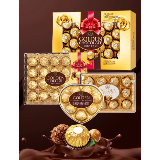 Socola GOLDEN - SOCOLA NUTS SANDWICH BALL món quà tặng nhiều ý nghĩa