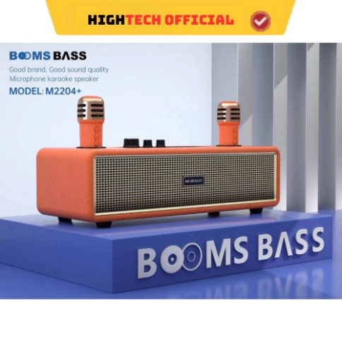 Loa Bluetooth Karaoke M2204 Kèm 2 Micro Không Dây Âm Thanh HD Bass Căng Bảo Hành Chính Hãng 12 Tháng- TECHHIGH | BigBuy360 - bigbuy360.vn