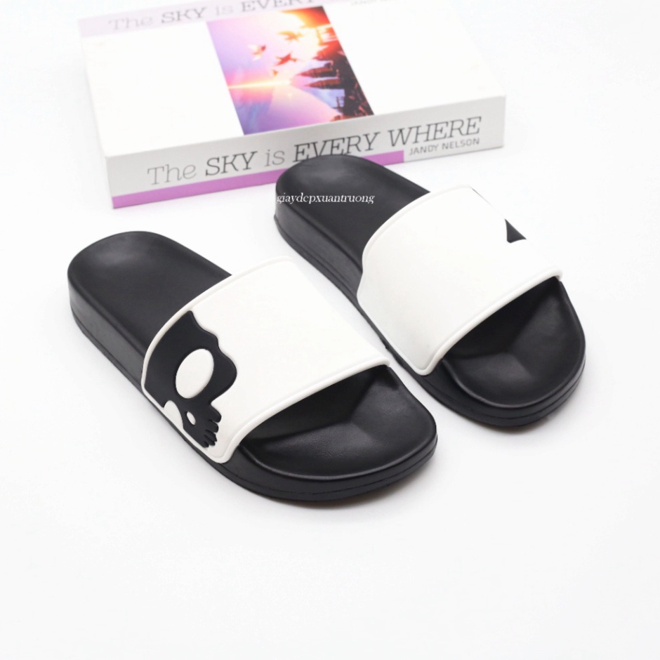 HÓT HÒN HỌT dép  họa tiết đầu lâu siêu ngầu