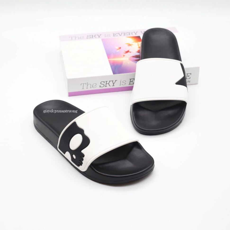 HÓT HÒN HỌT dép  họa tiết đầu lâu siêu ngầu