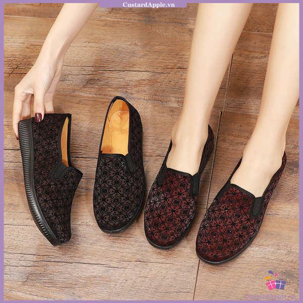 Dép trung niên nữ giày người trung niên và cao tuổi chống trượt đế mềm thoáng khí mẫu mỏng xuân thu