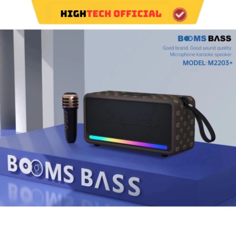 Loa Bluetooth Karaoke M2203 Nhỏ Gọn Tiện Lợi Hỗ trợ thẻ Micro SD Hàng Chính Hãng- TECHHIGH | BigBuy360 - bigbuy360.vn
