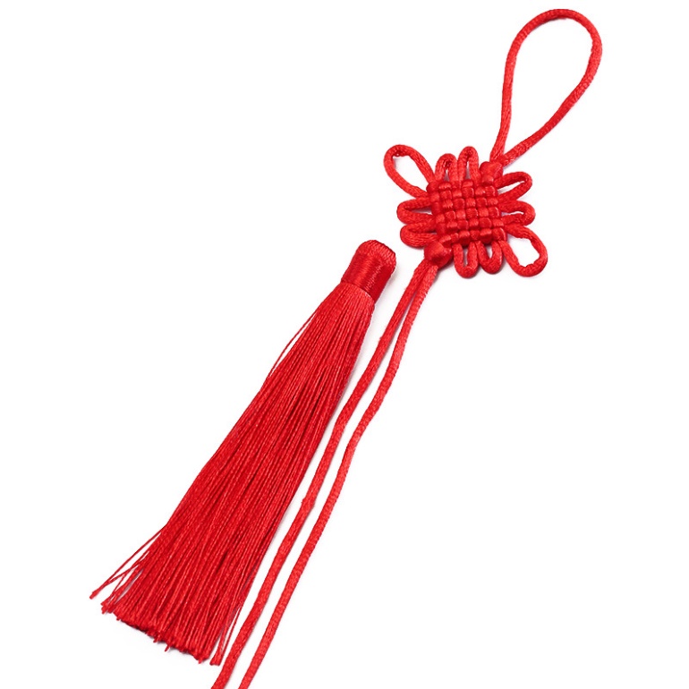 Dây tua rua đỏ trang trí tiêu sáo, sáo recorder chất liệu vải thủ công cực đẹp - Sáo trúc Thanh Tùng