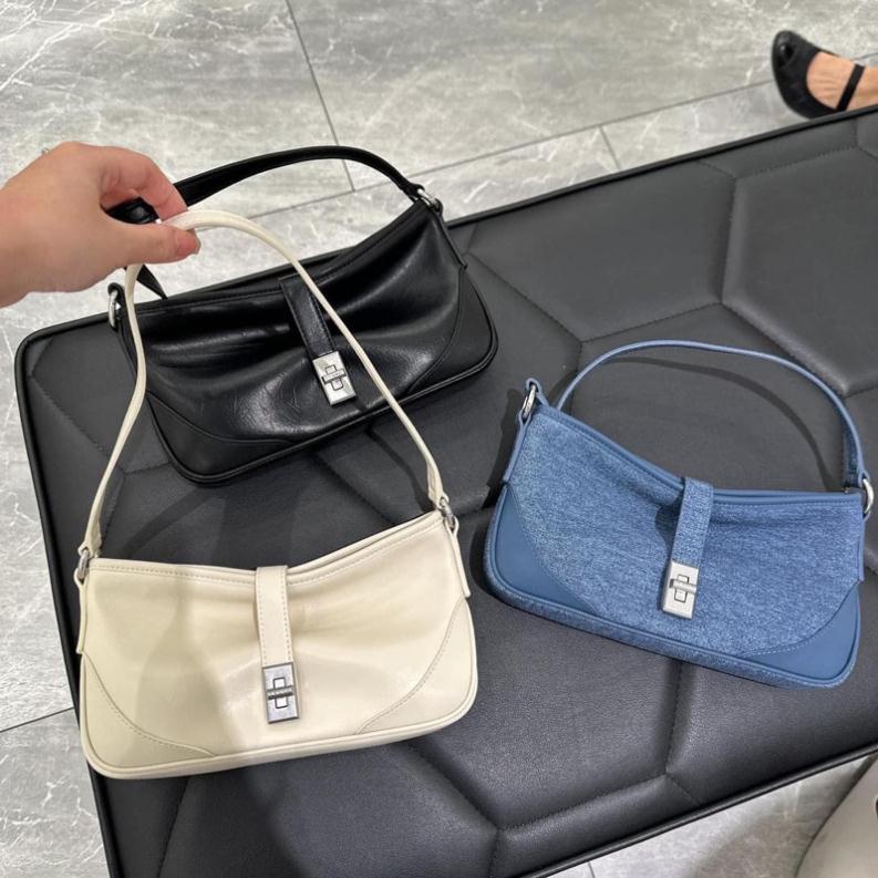 Túi kẹp nách Pê rô size 22cm kèm dây đeo chéo hàng QC cao cấp