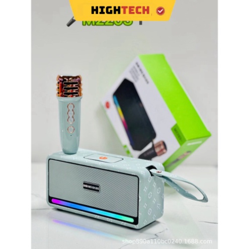 Loa Bluetooth Hát Karaoke M2203 Nhỏ Gọn Tiện Lợi Hỗ trợ thẻ Micro SD & USB Hàng Chính Hãng- HIGHTECH | BigBuy360 - bigbuy360.vn