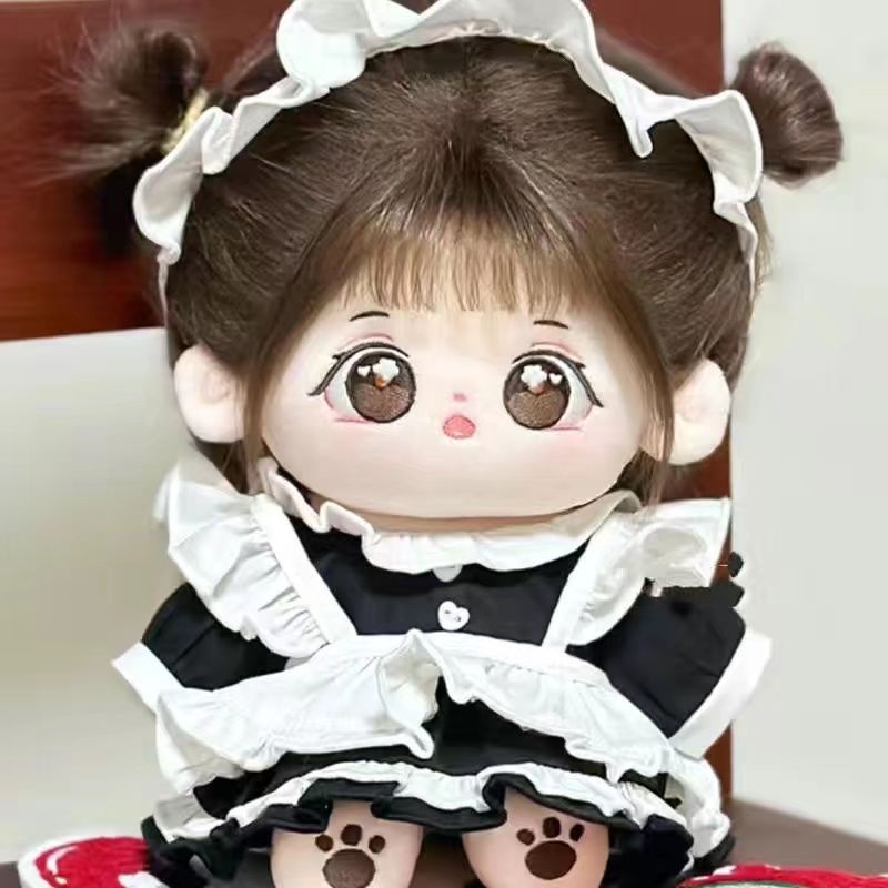 Búp Bê Nhồi Bông Cotton 20cm Mặc Đồ Dễ Thương Cho Bạn Gái
