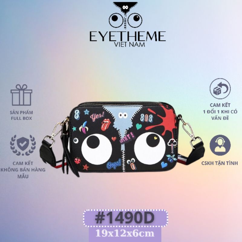 Túi đeo chéo phom cứng túi camera kèm dây đeo chất liệu cao cấp đi chơi đi tiệc Eyetheme 1490