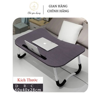 Bàn gấp gọn khe cắm ipad để hàng xịn - bàn học mini, tặng kèm 3 bút nước