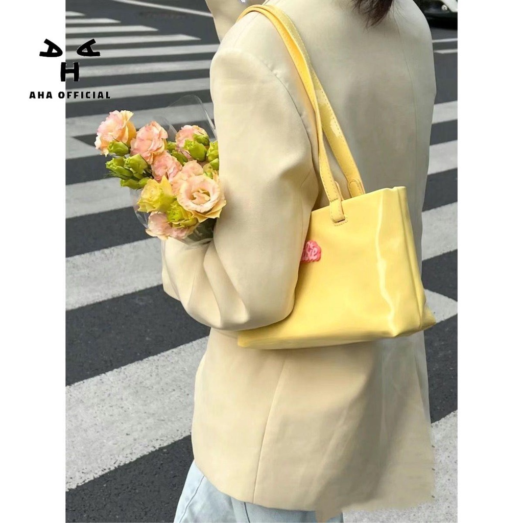 Aha Túi Xách Đeo Vai Sức Chứa Lớn Hình Búp Bê Barbie Lấp Lánh Phong Cách Retro Cho Nữ