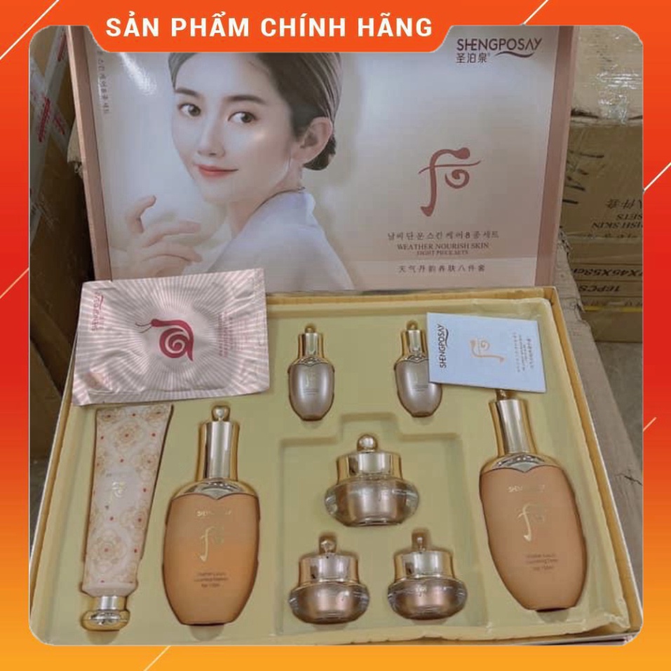 Bộ Mỹ Phẩm Dưỡng Da Shengposay 7in1 Dưỡng Trắng Da Nám Tàn Nhan Ngăn Ngừa Lão Hoá, dành cho mọi loại da