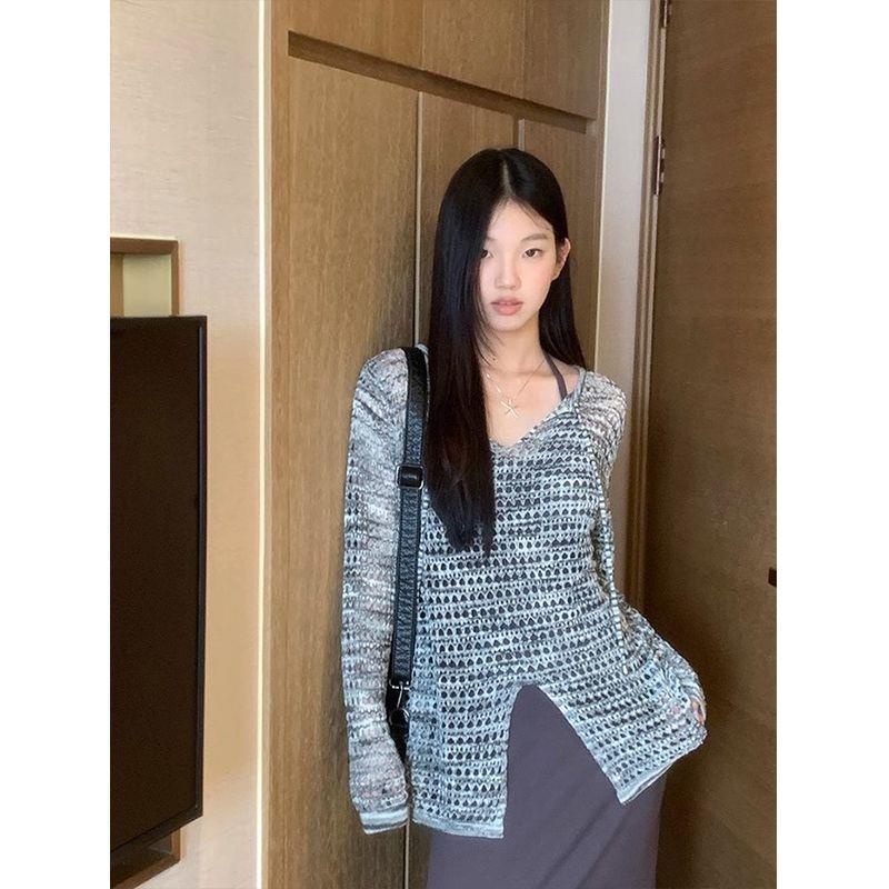 Áo Sweater Dệt Kim Mỏng Chống Nắng Thời Trang Mùa Hè Cho Nữ