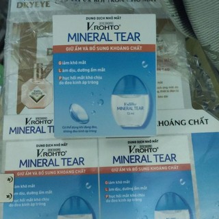 Dung dịch nhỏ mắt Vrohto Mineral Tear giữ ẩm và bổ sung khoáng chất cho mắt