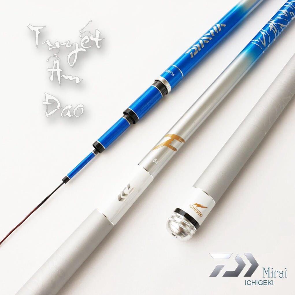 Cần câu tay Tuyết Ẩm Đao 6H chất liệu cacbon TẶNG kèm ngọn cao cấp, Cần câu đơn 6H_ Phụ kiện câu cá