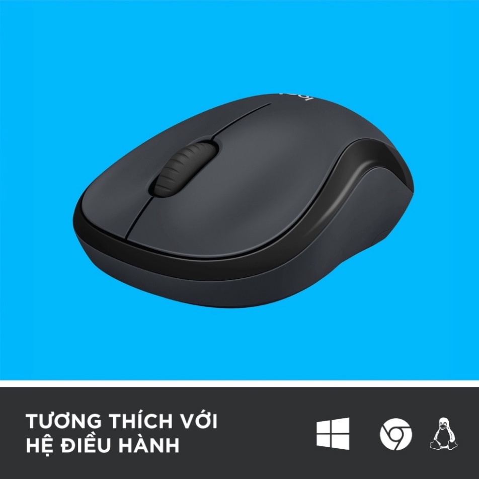 Chuột Không Dây Máy Tính Bluetooth Logitech M220 Không Tiếng Động- Có Công Tắc On/Off  - Độ Nhạy Cao - Bảo Hành 12 Tháng | BigBuy360 - bigbuy360.vn