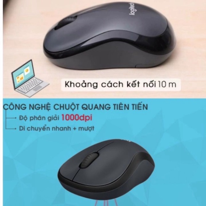 Chuột Không Dây Máy Tính Bluetooth Logitech M220 Không Tiếng Động- Có Công Tắc On/Off  - Độ Nhạy Cao - Bảo Hành 12 Tháng | BigBuy360 - bigbuy360.vn