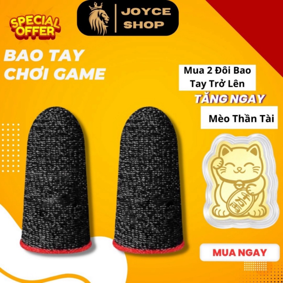 2 chiếc bao Tay Chơi Game freefire, Pubg, Liên Quân Găng tay chơi game Chống Mồ Hôi, Siêu Nhạy