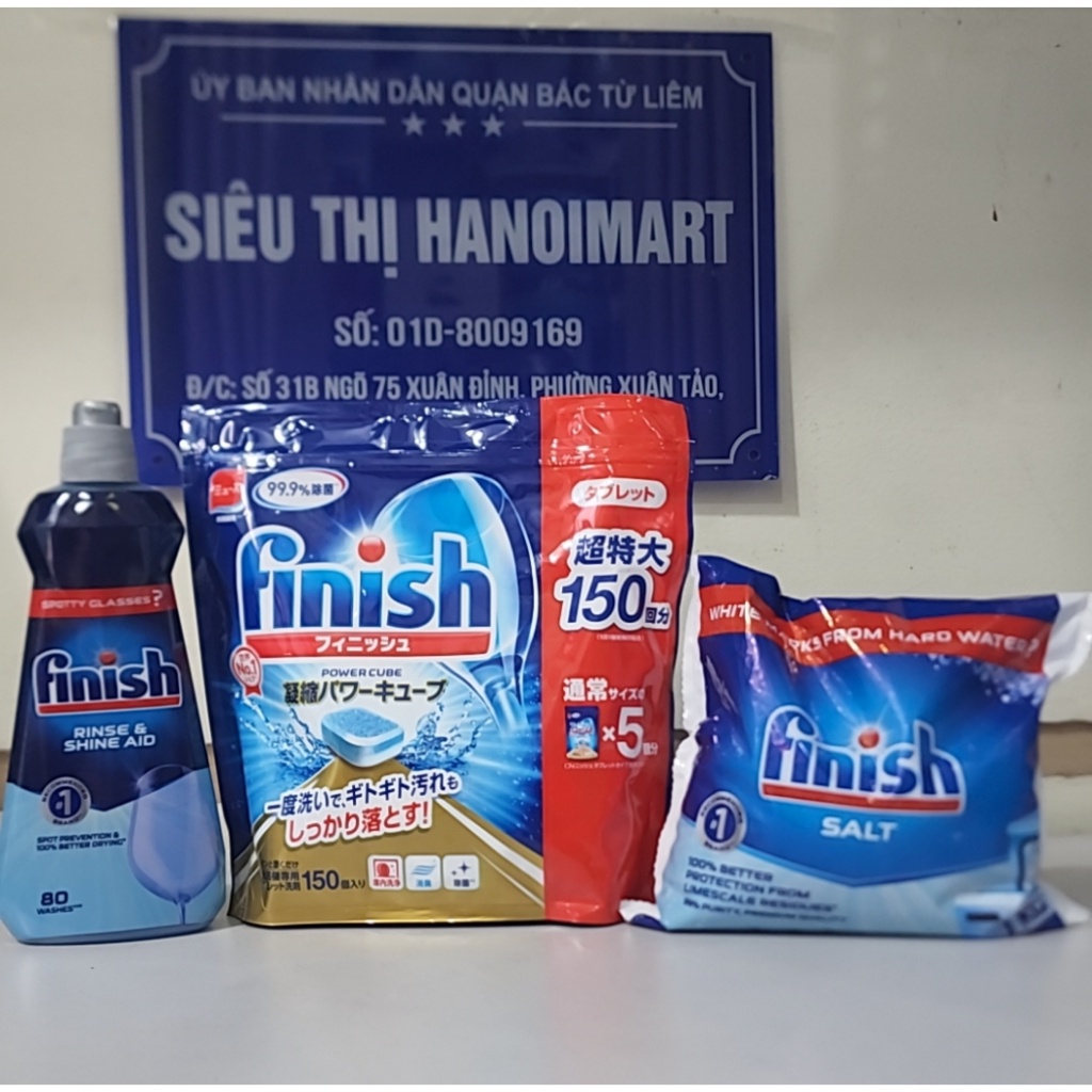Dung dịch nước làm bóng Finish 750ml, dầu làm bóng bát finish 750 ml, 800ml dung dịch dầu bóng bát chén ly finish 500ml