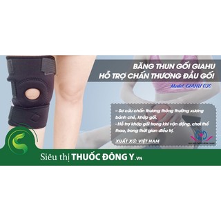 ✅ ĐAI BĂNG THUN BÓ ĐẦU GỐI CO GIÃN LOẠI DÁN GIAHU Bó gối loại dán Đai thun co giãn bó đầu gối hỗ trợ khớp đầu gối Giahu