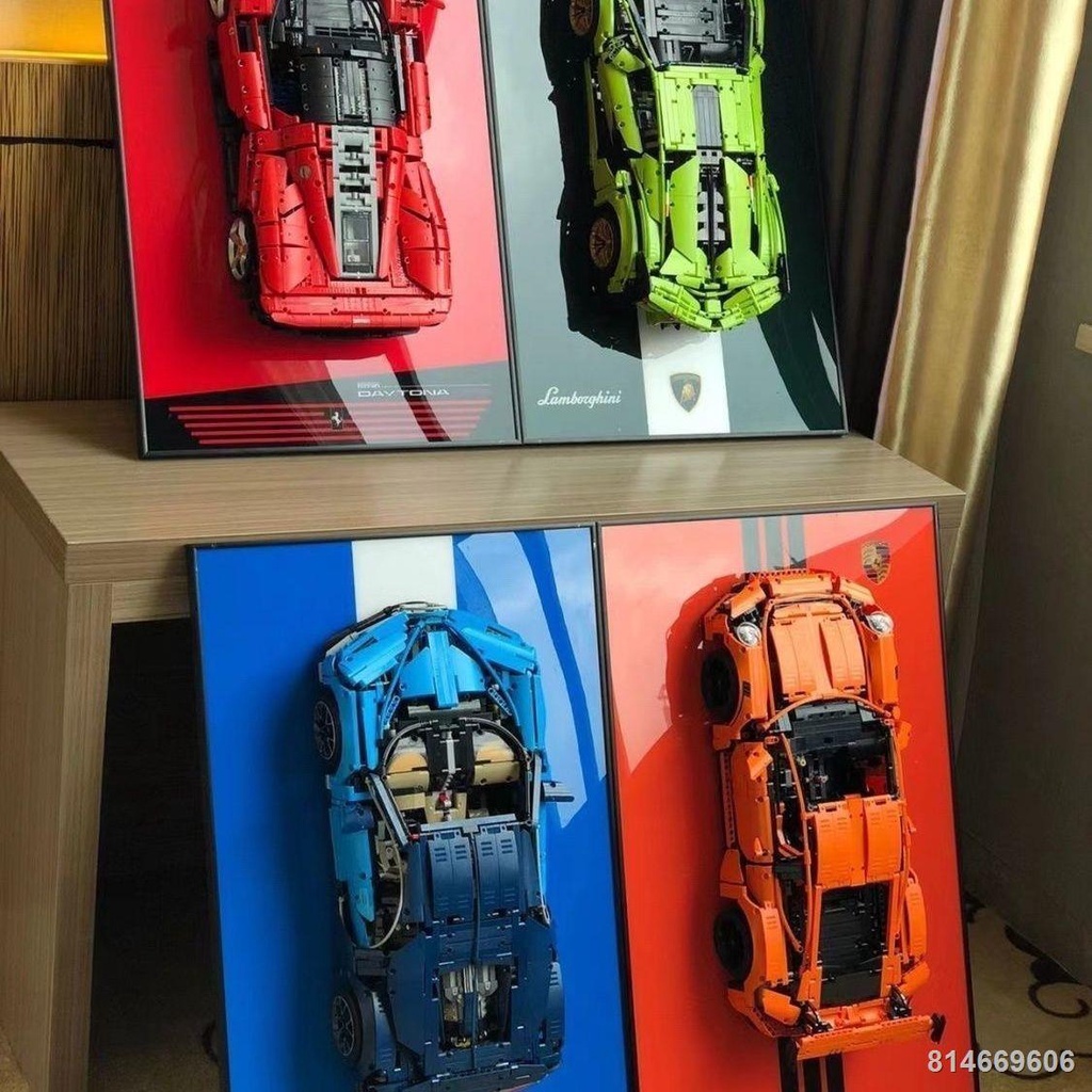 ✆Tương thích với Lego Ferrari 42143 xe đua thể thao nhóm máy móc Daytona SP3 khối xây dựng đồ chơi trẻ em quà tặng