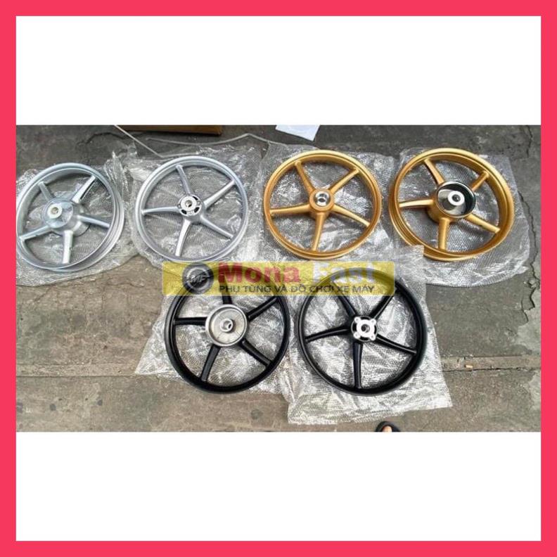 Mâm kiểu RCB gắn Sirius , Ex 2010, Jubiter ( mâm 5 cây màu bạc )