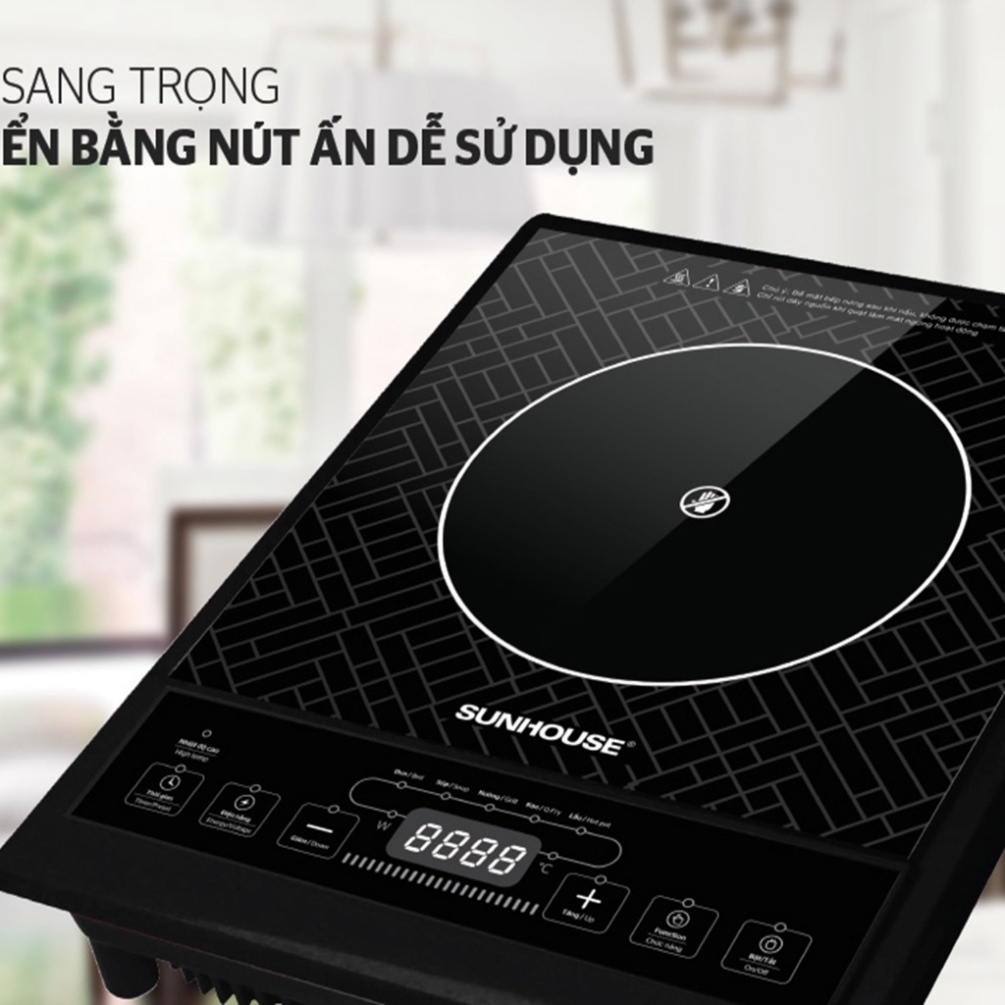 Bếp Hồng Ngoại Sunhouse SHD6011 - Không Kén Nồi - Tặng Kèm Vĩ Nướng - Hàng Chính Hãng