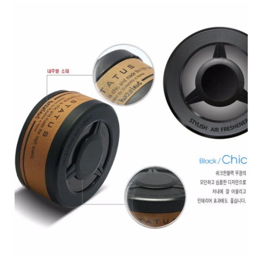 Bộ 2 gel thơm khử mùi cho xe hơi Status Korea  sapthomoto