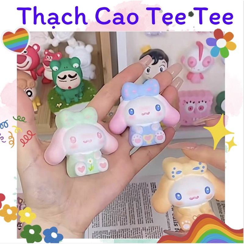 Tượng thạch cao tô màu size mini cinnamoroll cao cấp không kèm màu và cọ