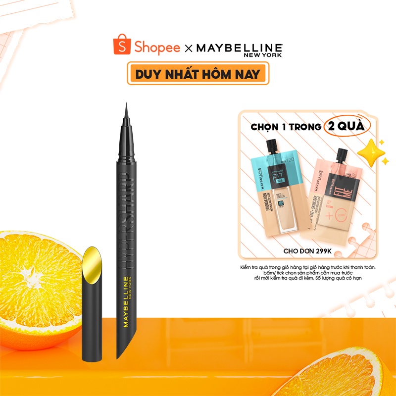 Bút Kẻ Mắt Nước Siêu Sắc Mảnh Maybelline New York Hyper Sharp Liner Extreme 0.4g