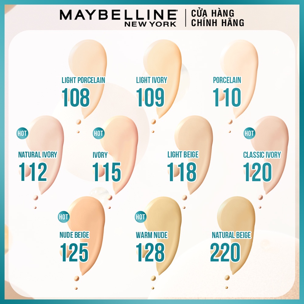 Kem Nền Mịn Nhẹ Kiềm Dầu Fit Me Maybelline New York Matte Poreless Foundation 30ml