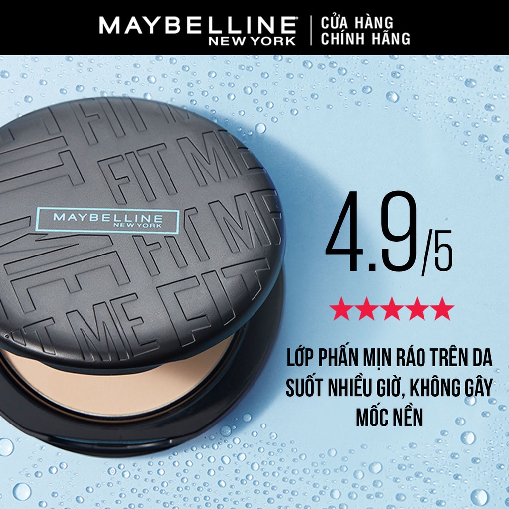 Phấn Nền Kiềm Dầu Chống Nắng 16H SPF32 Mịn Lì Fit Me Maybelline New York Compact 6g