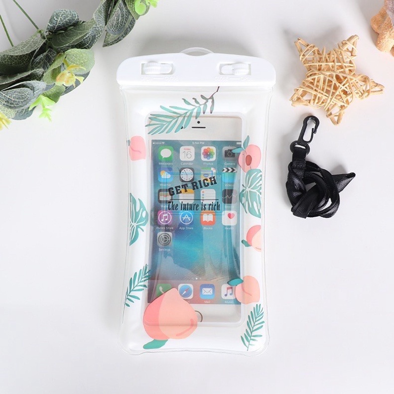 Túi Đựng Điện Thoại Chống Nước Đi Mưa Bơi Đi Du Lịch Tắm Biển Dạng Phao Tiện Lợi