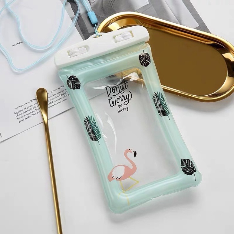 Túi Đựng Điện Thoại Chống Nước Đi Mưa Bơi Đi Du Lịch Tắm Biển Dạng Phao Tiện Lợi