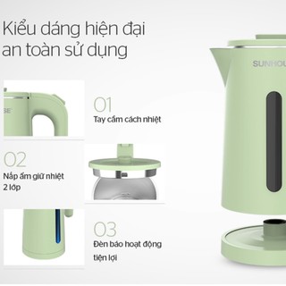 Bình đun siêu tốc Sunhouse 1.8 lít SHD1353