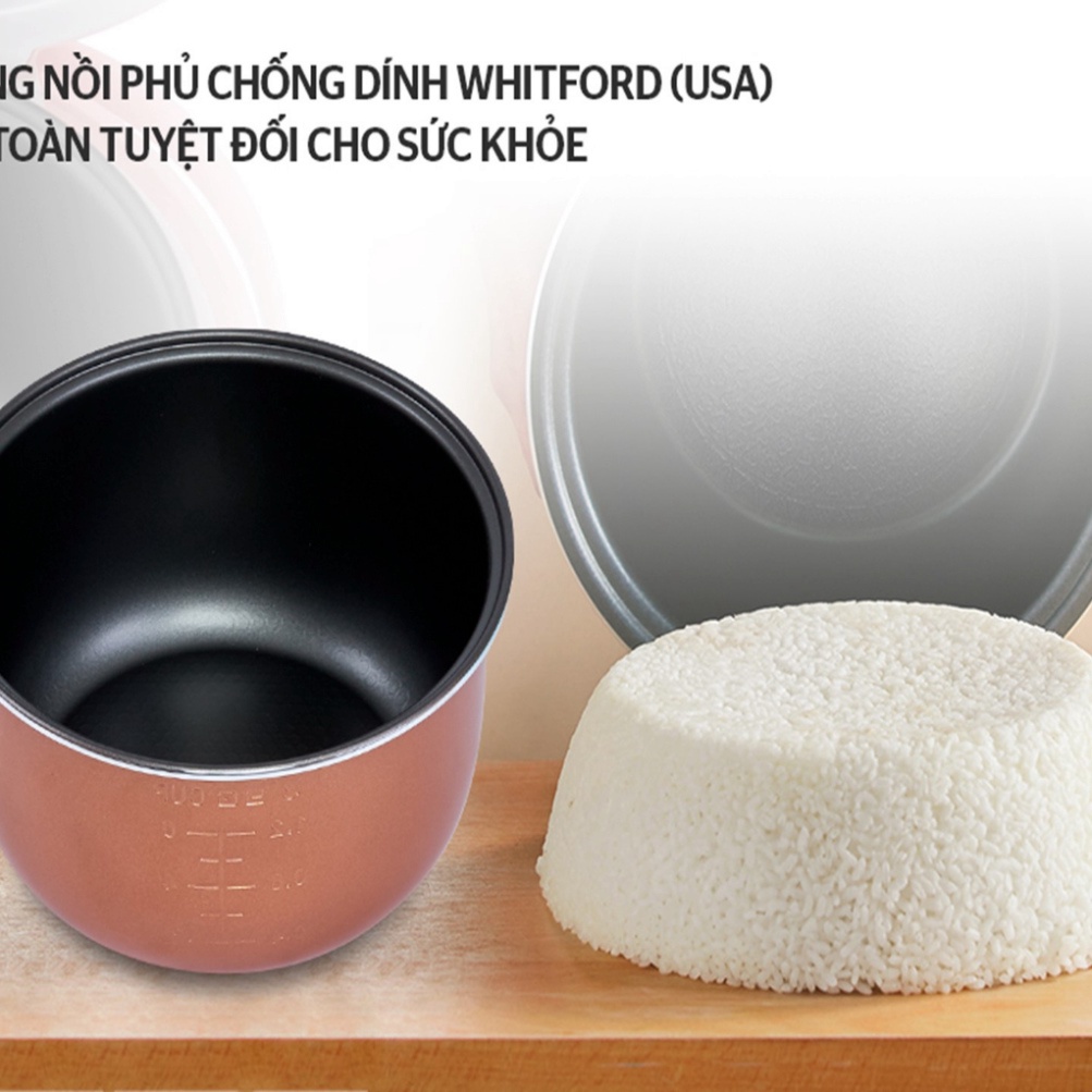 Nồi cơm điện SUNHOUSE 1.8L SHD8606, Hàng chính hãng, Bảo hành 12 tháng