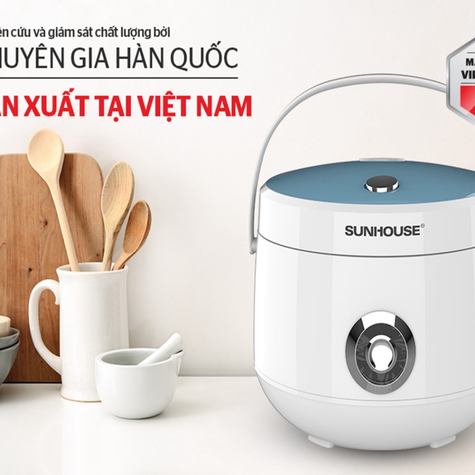 Nồi cơm điện SUNHOUSE 1.8L SHD8606, Hàng chính hãng, Bảo hành 12 tháng