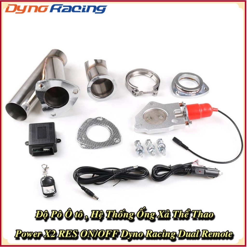 Hệ Thống Độ Pô Ống Xả Thể Thao Power X2 RES ON/OFF Dyno Racing Dual Remote ❤️Hanrui Offical❤️