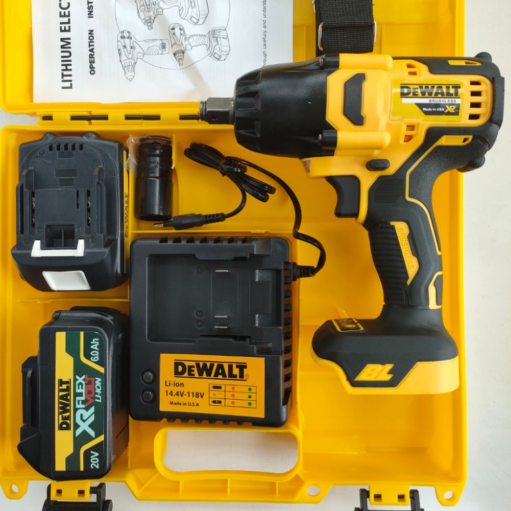 Chính Hãng Máy Siết Bắn Vít Bulong Dewalt Thân To 980N 20V Không Chổi Than Mở Ốc Khoan Rút Lõi Siêu Khoẻ Siêu BềnTặng Ph