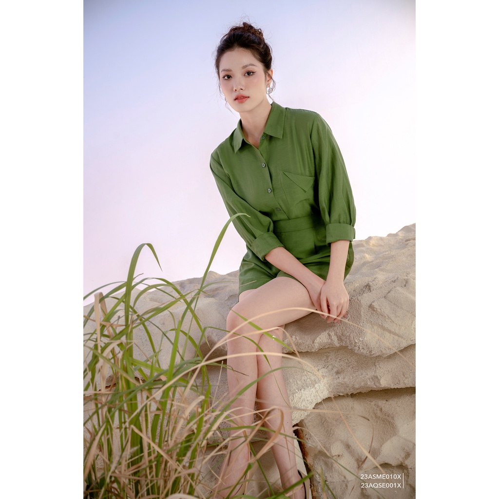 Quần short nữ cạp cao Eva de Eva 23AQSE001X