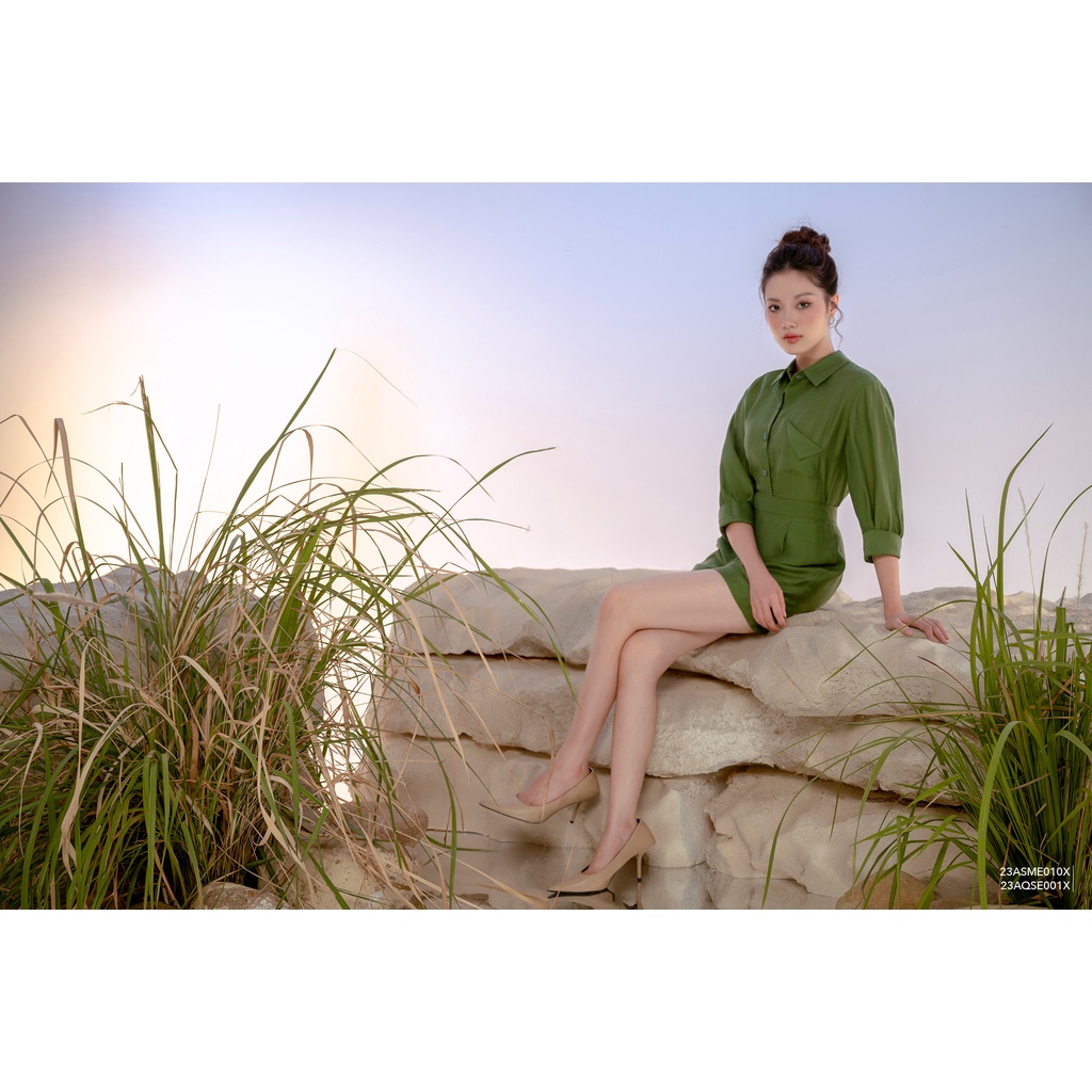 Quần short nữ cạp cao Eva de Eva 23AQSE001X