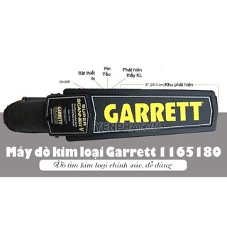 Máy dò kim loại cầm tay GARRETT 1165180 kêu tít tít khi người nào dấu kim loại trong người ,dùng ở nhà xưởng, sân bay