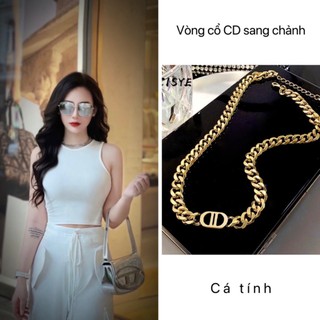 Dây chuyền cd vòng cổ cd sang chảnh phụ kiện trang sức cao cấp nhà dior Trang_Nemo_Shop