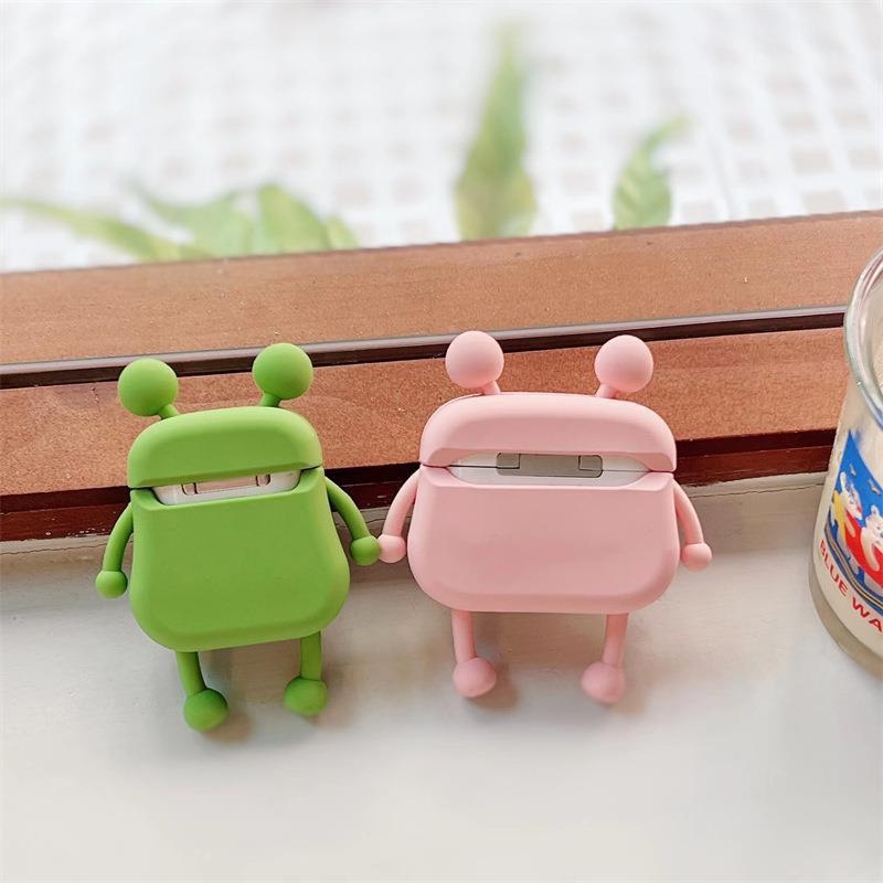 Vỏ bảo vệ tai nghe không dây Air1/2, air 3, air pro siêu hot hit - Ếch miệng rộng AAA