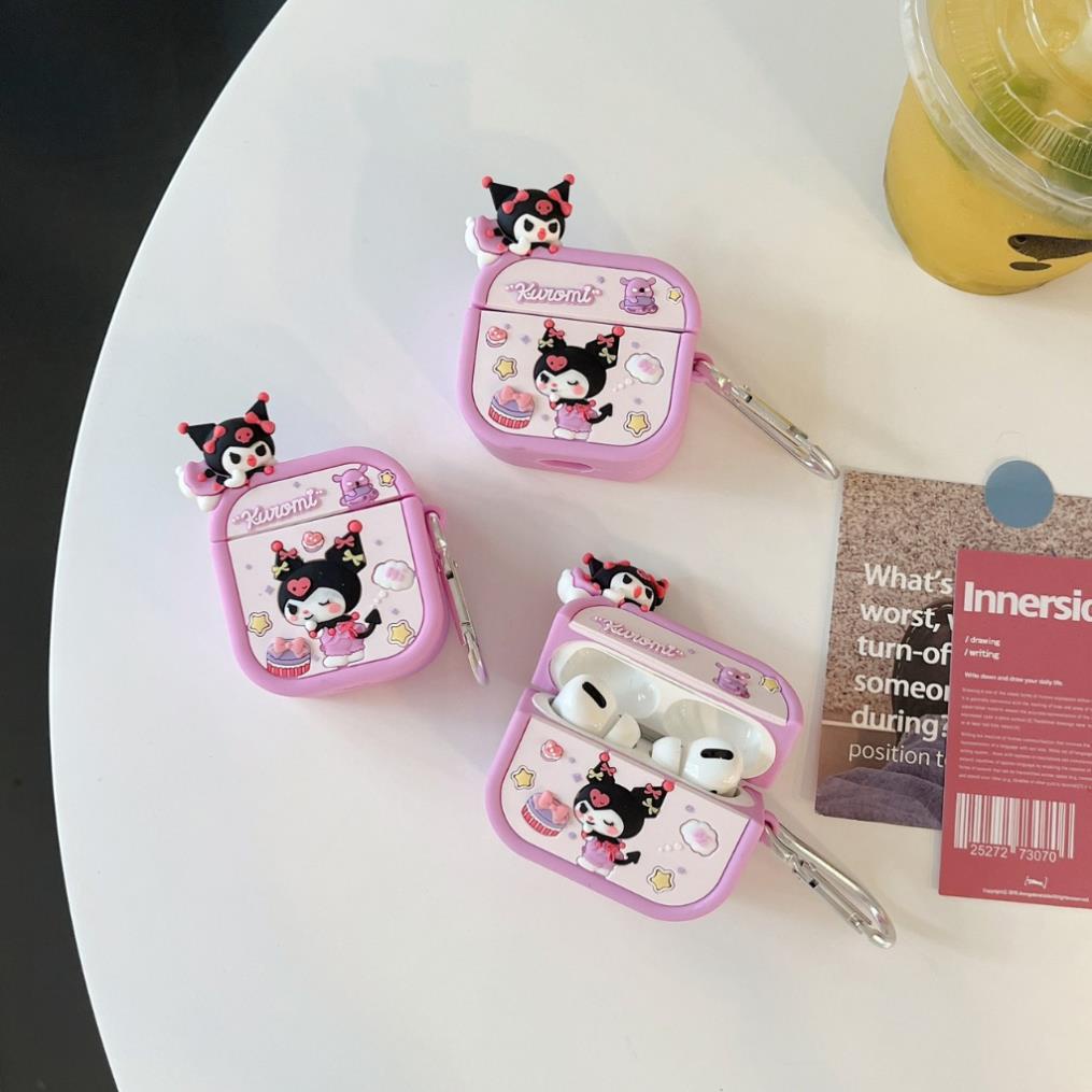Vỏ airpods Kuromi & Pochacco leo cam siêu xynh