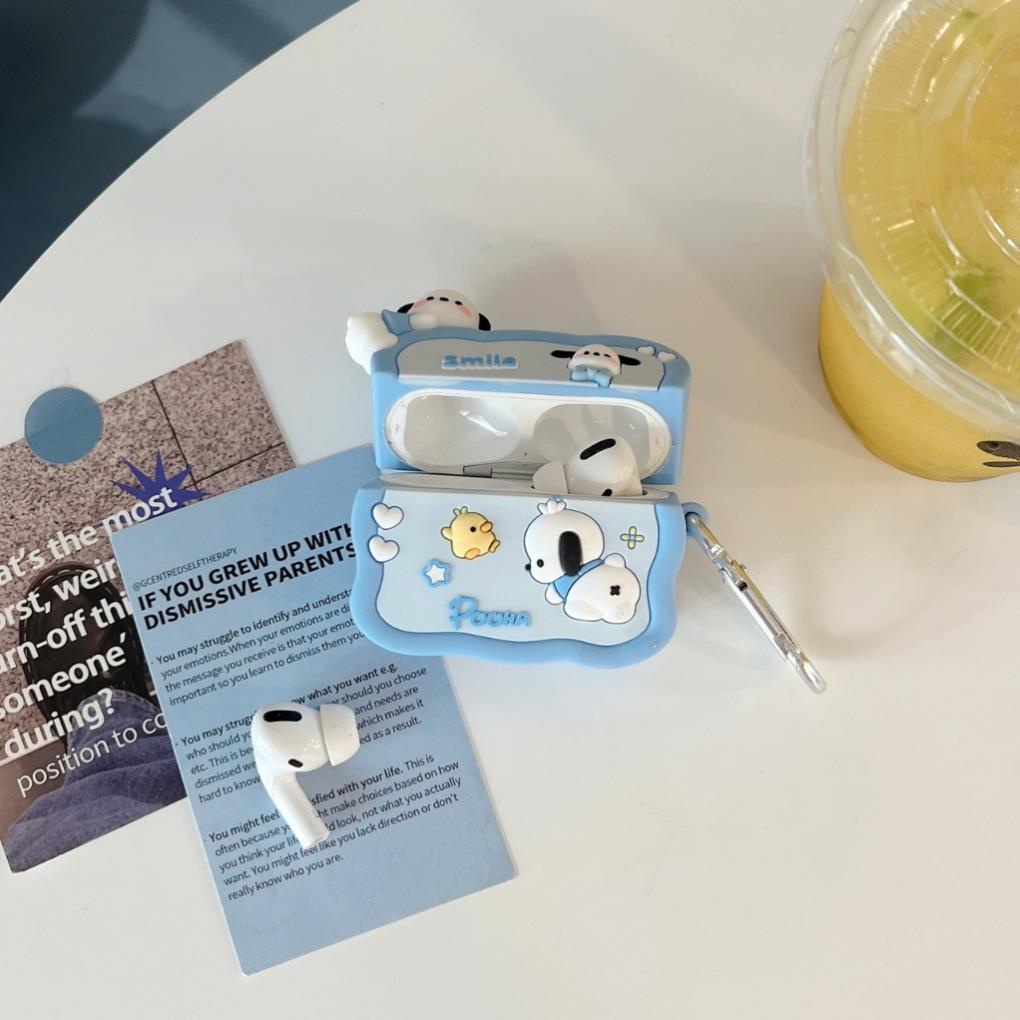 Vỏ airpods Kuromi & Pochacco leo cam siêu xynh