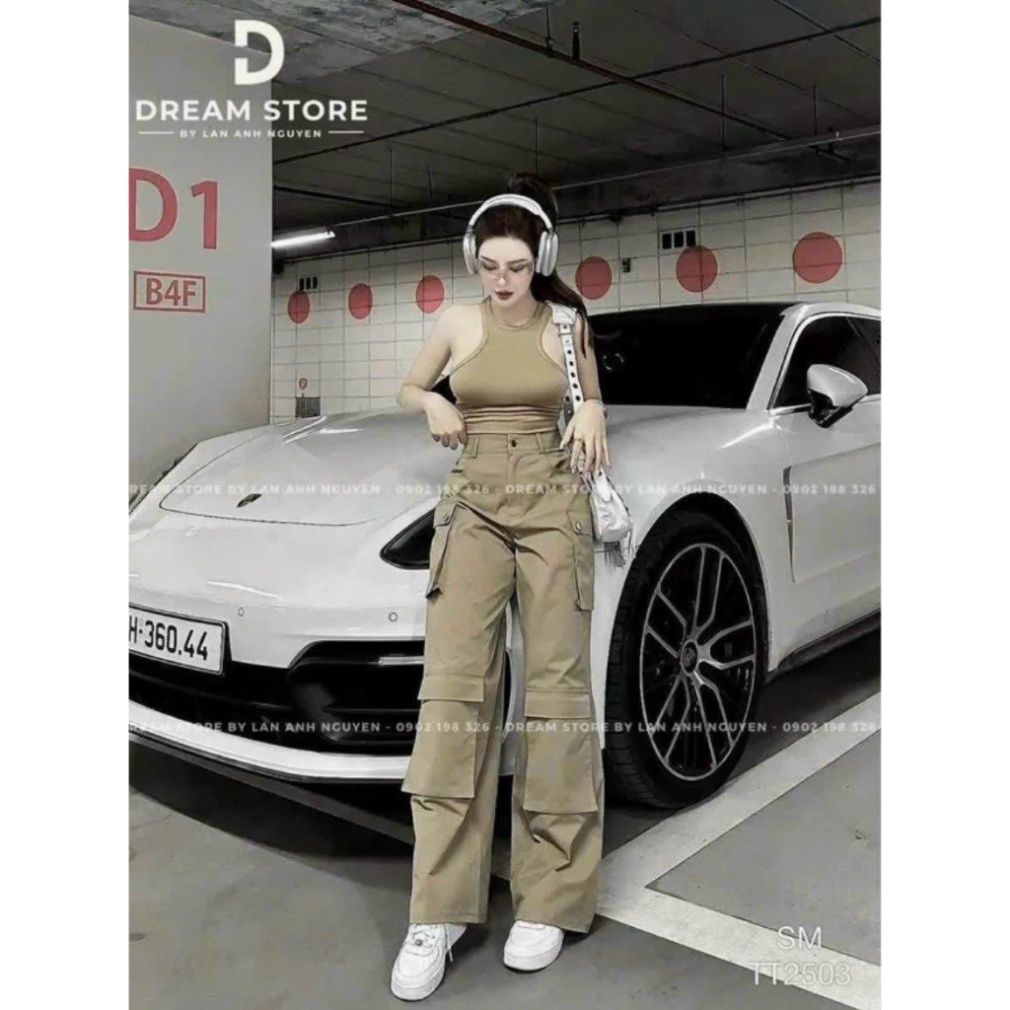 Set Bộ Áo Ba Lỗ Trơn Kèm Quần Ôngs Xuông Túi Hộp Phong Cách Cá Tính CC248 LUUANH HOA TOC