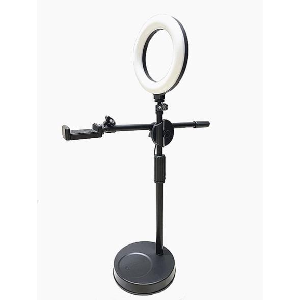 Đèn Live Light Holder kèm giá đỡ 360 loại đặt bàn tiện lợi cao 75cm hỗ trợ quay video - Rabbi VN