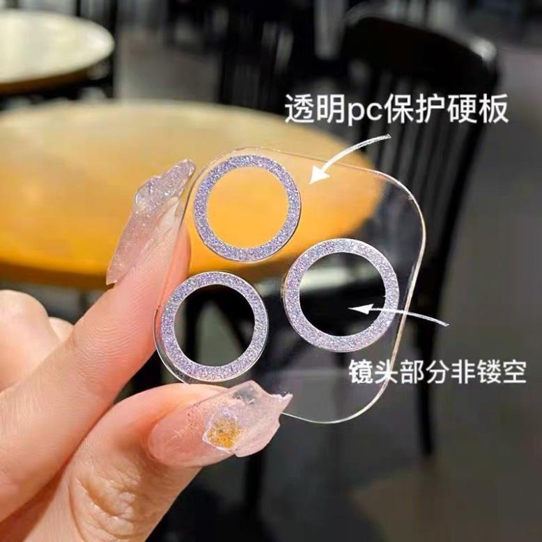 Miếng dán bảo vệ camera kim tuyến 11/12/13/14/mini/pro/promax/plus