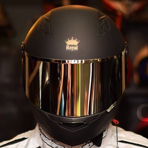 TRỢ GIÁ - Mũ Bảo Hiểm Fullface Siêu Chất - Royal M136 - Kính Tráng Gương