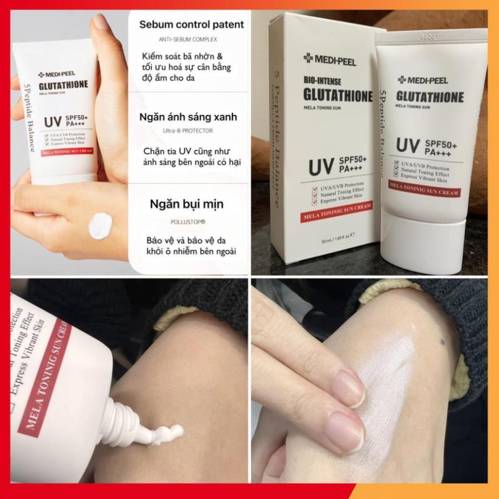 Kem chống nắng Medipeel Bio-Intense Glutathion Mela Toning 50ml