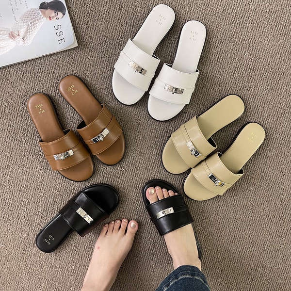 Dép Sandal Đế Mềm Thời Trang Mùa Hè Phong Cách Retro Dành Cho Nữ